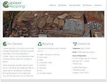 Tablet Screenshot of culpeperrecycling.com